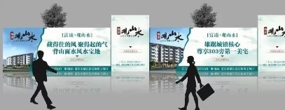 蒙城错落形地产围挡